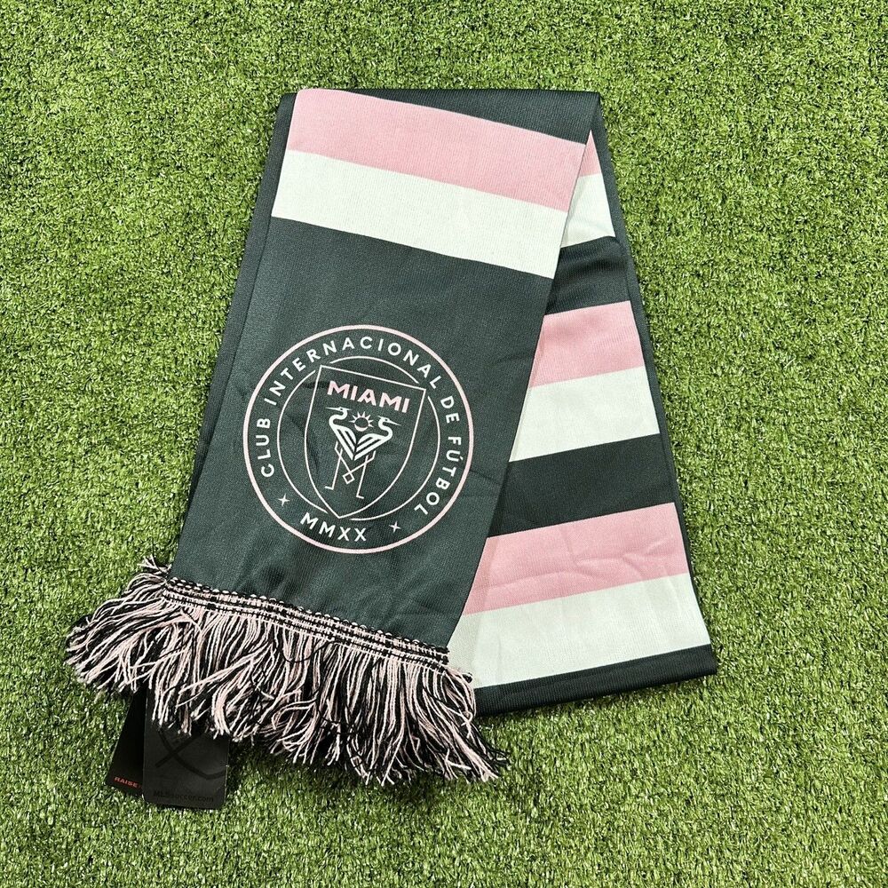 Inter Miami Messi Scarf Black/Pink MLS Official Product